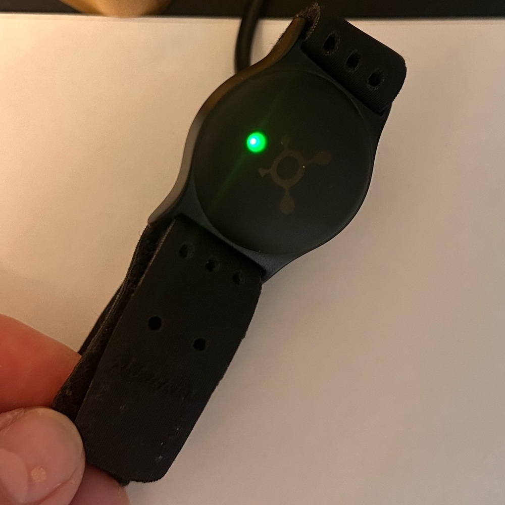 Orangetheory Black Fitness Band with LED Indicator and Comfortable Fit